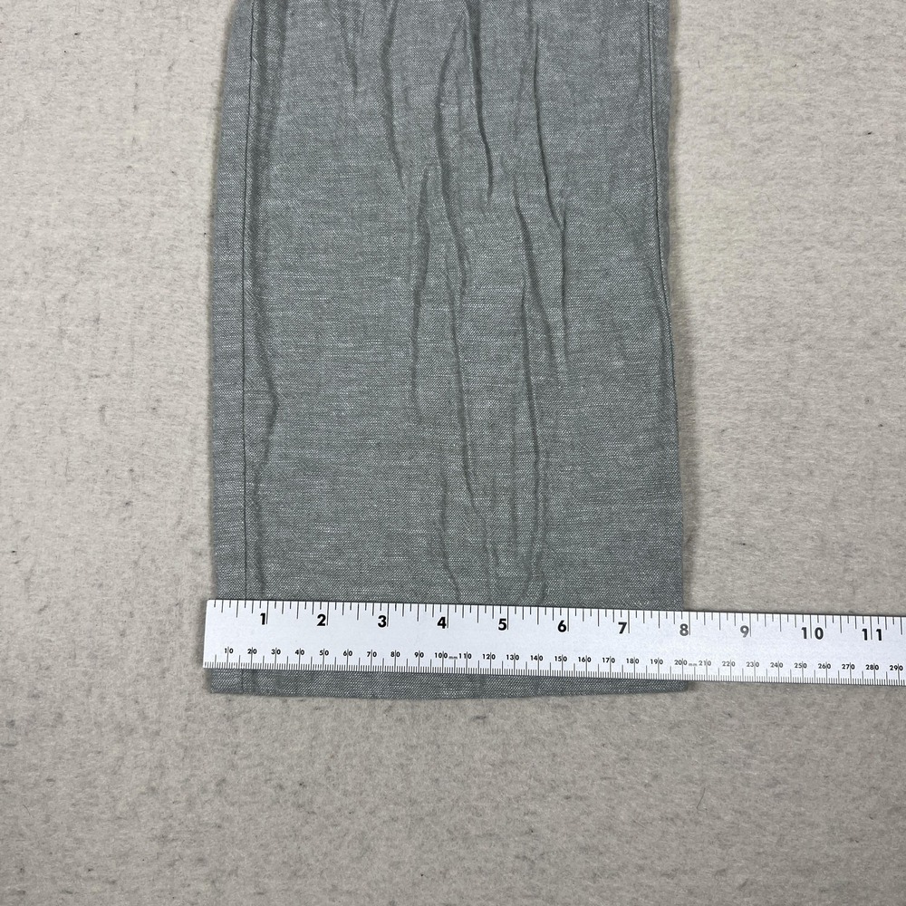 J.Crew Linen Blend Chino Pants‎ Mens 36x31 Gray Straight Leg Casual Lightweight - Picture 9 of 11